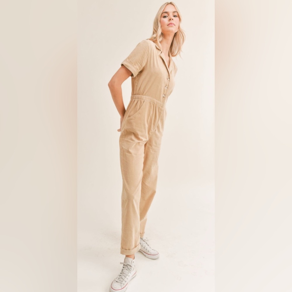 Sadie & Sage by Anthropologie Forever Young Corduroy Jumpsuit